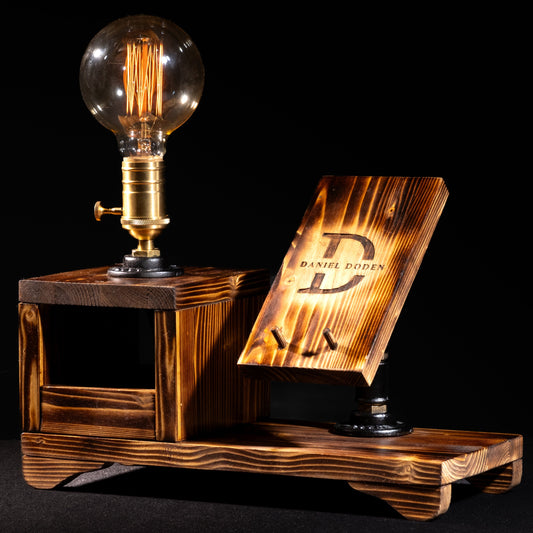 rustic night lamps: "Beautiful rustic night lamps with a warm glow."