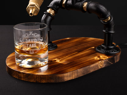 rustic liquor dispensers: "Rustic liquor dispensers for stylish serving."