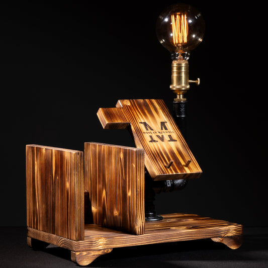 rustic night lamps: "Beautiful rustic night lamps with a warm glow."