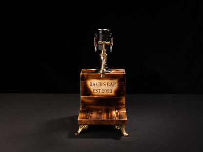 rustic liquor dispensers: "Rustic liquor dispensers for stylish serving."